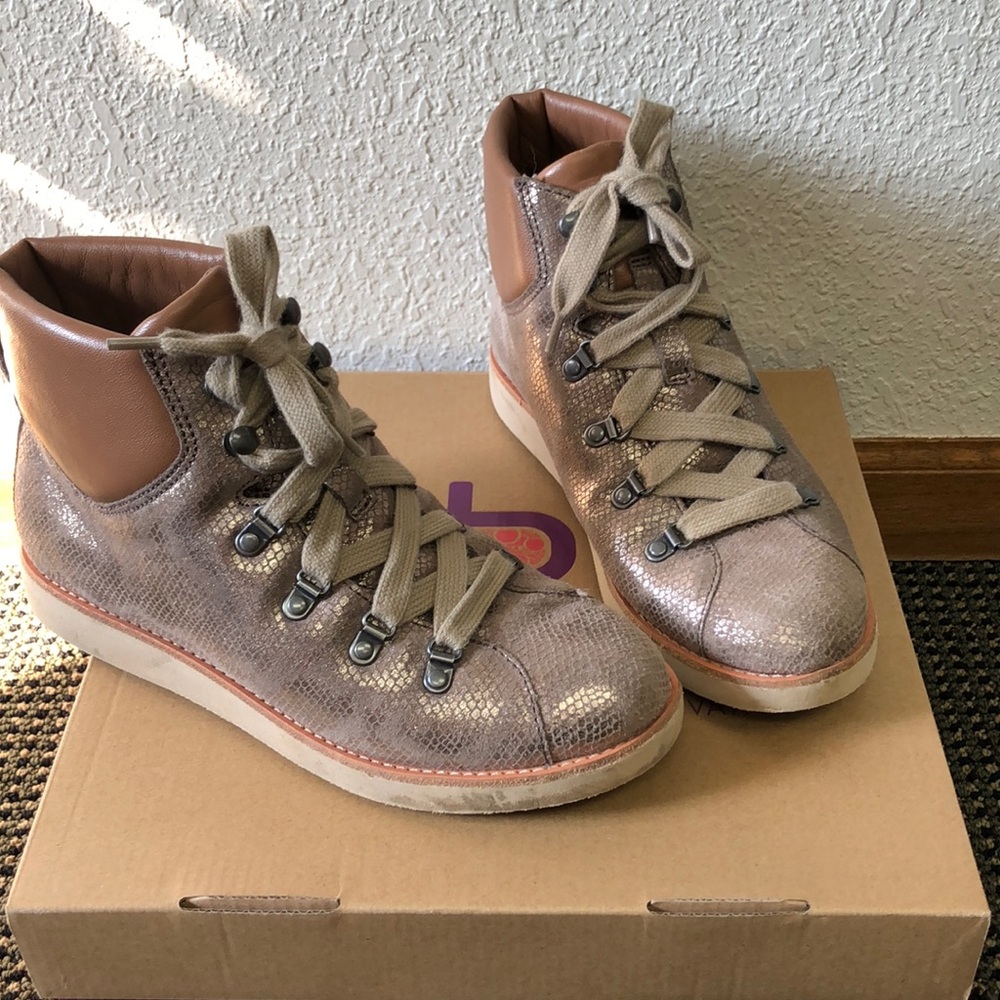 Bionica Natick Metallic Snakeskin Hiking Boot